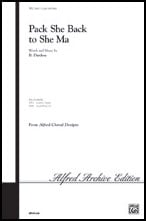 Pack She Back to She Ma Two-Part choral sheet music cover